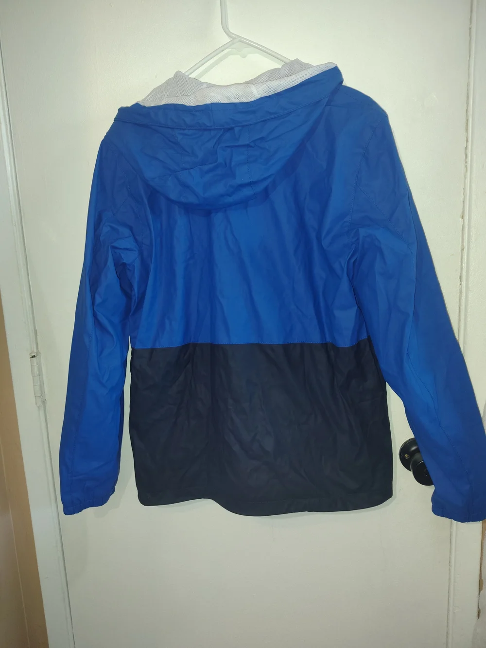 Dockers Navi Blue, Royal Blue Hooded Windbreaker Jacket Size Small
